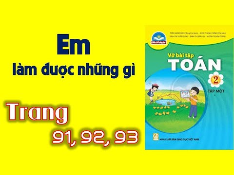 Video Vở bài tập toán lớp 2 chân trời sáng tạo |Em làm được... - youtube