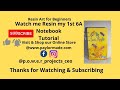 Watch me Resin my 1st small 6A Notebook6A Resin Notebook Tutorial