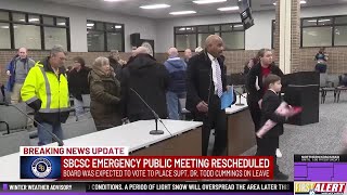 Emergency meeting on South Bend schools superintendent unexpectedly rescheduled