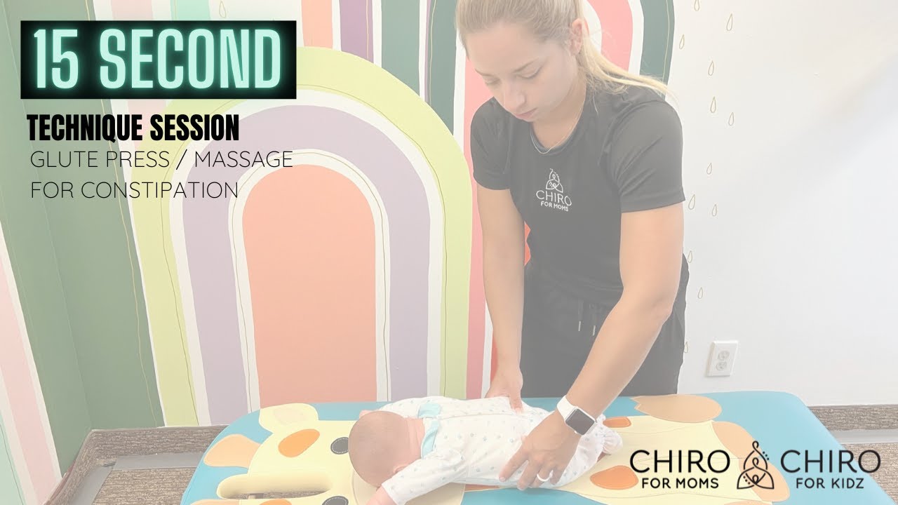 15 Second Technique Glute Press / Massage for Constipation YouTube