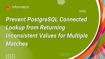 How to Prevent PostgreSQL Connected Lookup from Returning Inconsistent Values for Multiple Matches