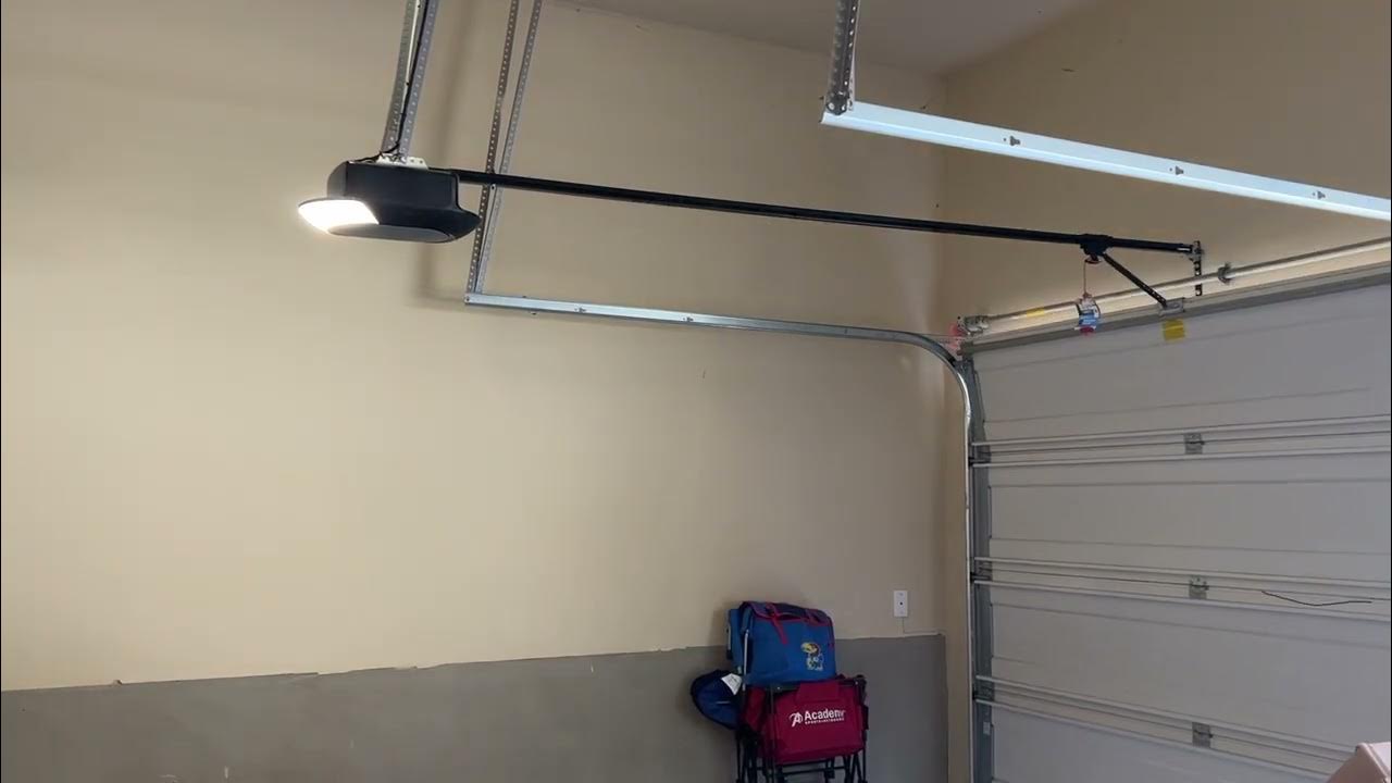 Chamberlain B4613T LED Belt Drive Garage Door Opener Running YouTube