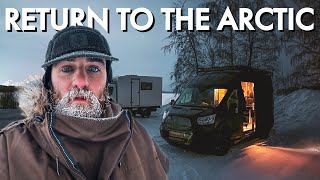 ARCTIC WINTER VANLIFE THE LONG DRIVE NORTH