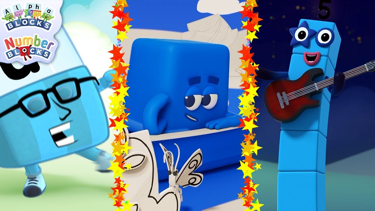 The Best Blue Characters | Learn Phonics, Numbers and Colours | @Learning Blocks