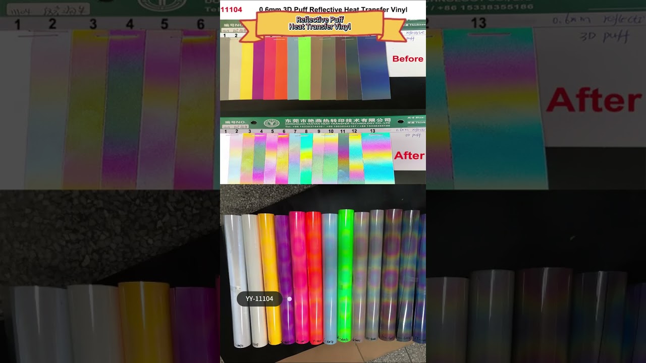 3D Puff Reflective TPU Vinyl: Enhance Your Designs with Style and Safety!