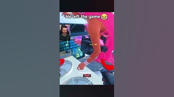 He Left The Game Right After..