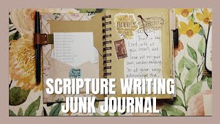 My New Scripture Writing Junk Journal Flip-through