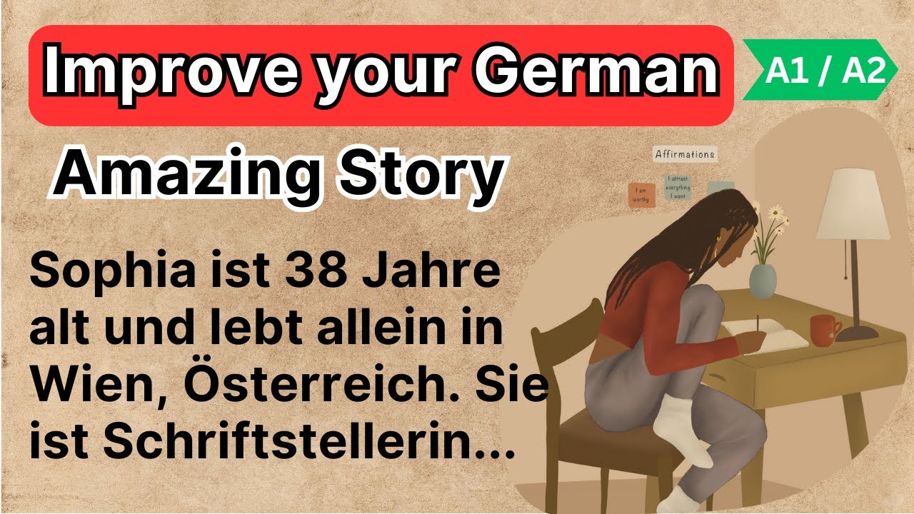 German Stories for Beginners | Easy and Slow Story | A1  -  A2 Level | Sophia in her Country