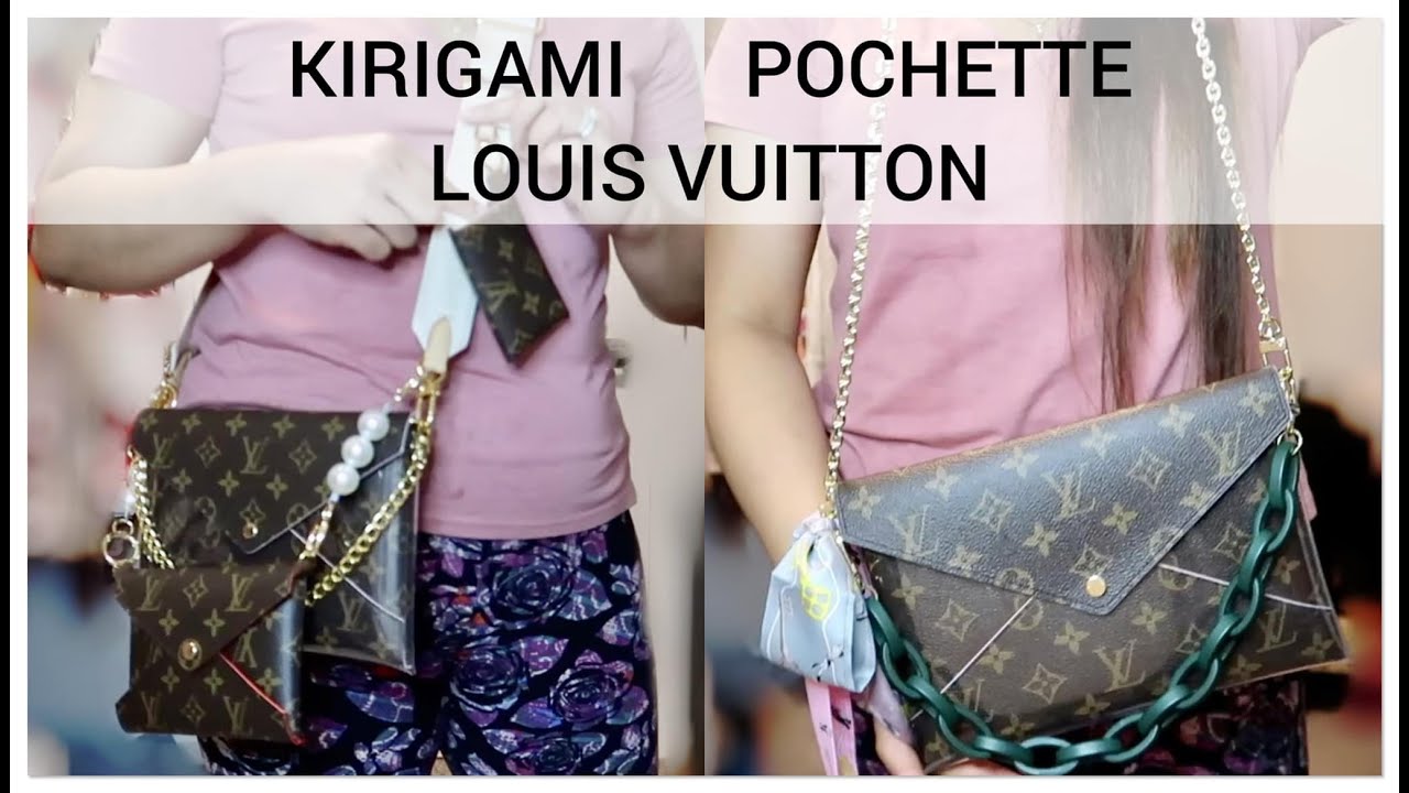 How to turn the louis vuitton Kirigami pochette into a cross body