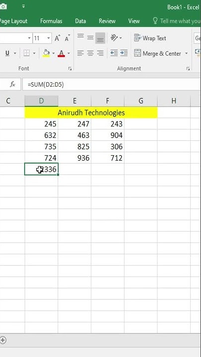 how-to-do-auto-sum-in-excel-telugu-shorts-excelshorts-shortsfeed