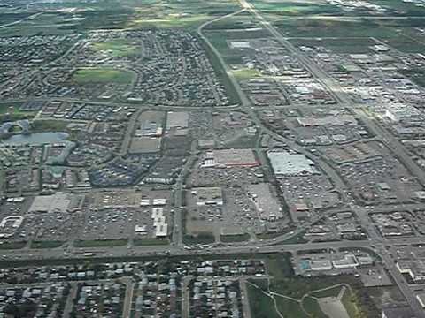 Fly Over Edmonton West Edmonton West Edmonton Mall At 4000 Ft Youtube