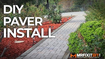 DIY PAVER WALKWAY INSTALLATION