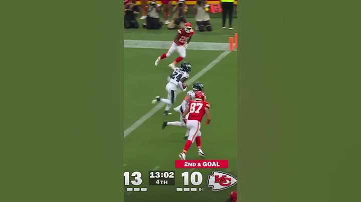 Travis Kelce drops touchdown, leads to interception #highlights #chiefs #eagles #taylorswift