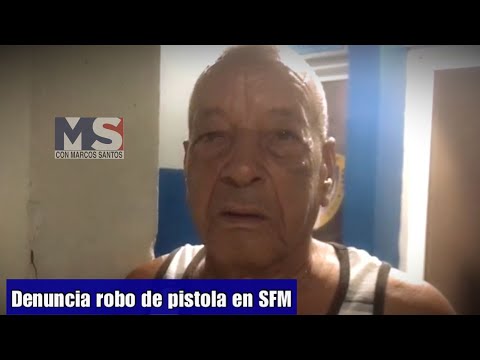 Hombre denuncia robo de pistola en SFM