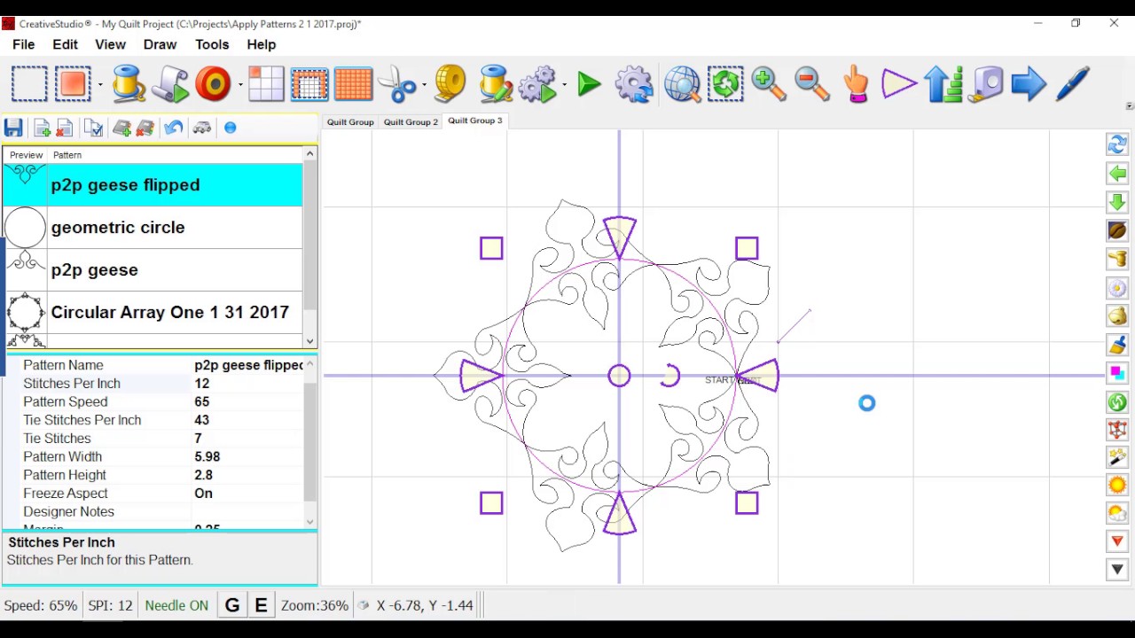 Using Apply to make new patterns 2 2 2017 - YouTube