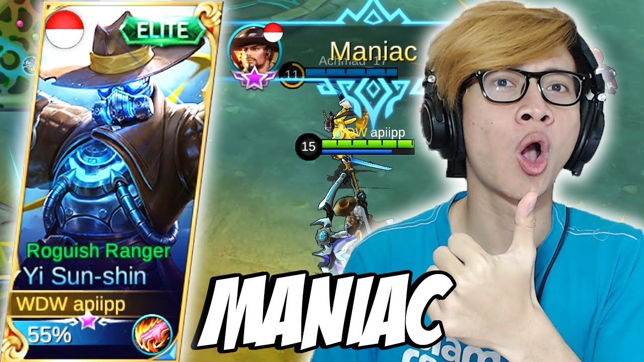 NEW SKIN YI SUN SHIN ROBOT MANIAC MOBILE LEGENDS INDONESIA YouTube