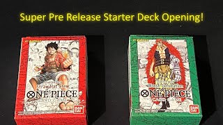 One Piece Super Pre Release Starter Decks ST01 & ST02 Opening!