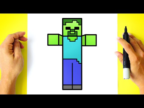 How to DRAW ZOMBIE MINECRAFT