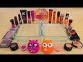 Pink vs Orange - Mixing Makeup Eyeshadow Into Slime Special Series 239 Satisfying Slime Video