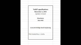 TxDOT Item 483 Concrete Bridge Deck Surfacing