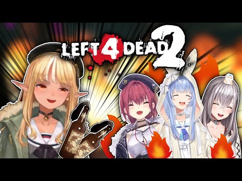 【All POV】hololive's 3rd gen plays Left 4 Dead 2! (ft. Pekora, Marine, Noel & flare)【hololive】