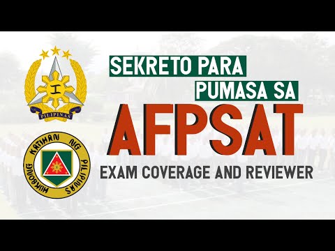 AFPSAT EXAM COVERAGE AND REVIEWER | TIPS TO PASS THE AFPSAT | CIVIL SERVICE REVIEWER