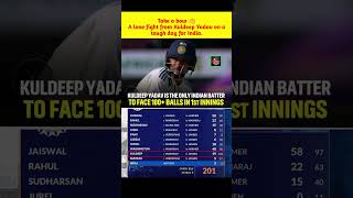 Kuldeep Yadav Is The Only Indian Batter To Face 100 Balls In 1St Innings