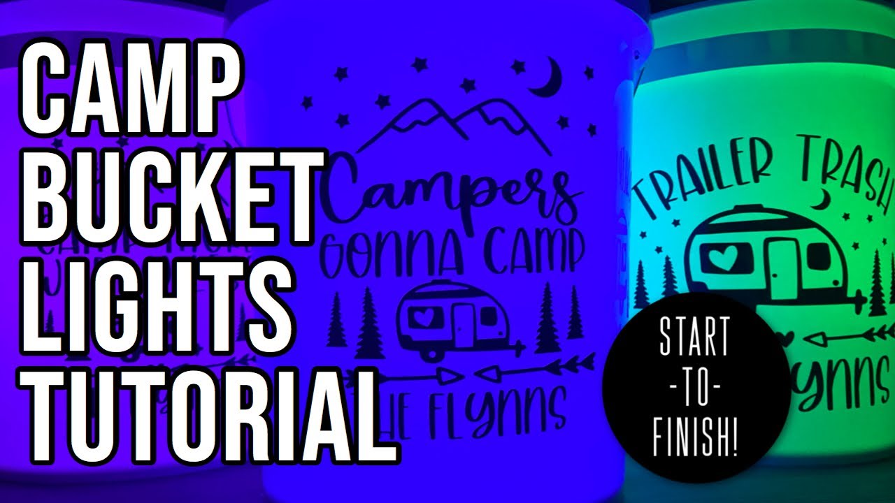 DIY Camp Bucket Lights 