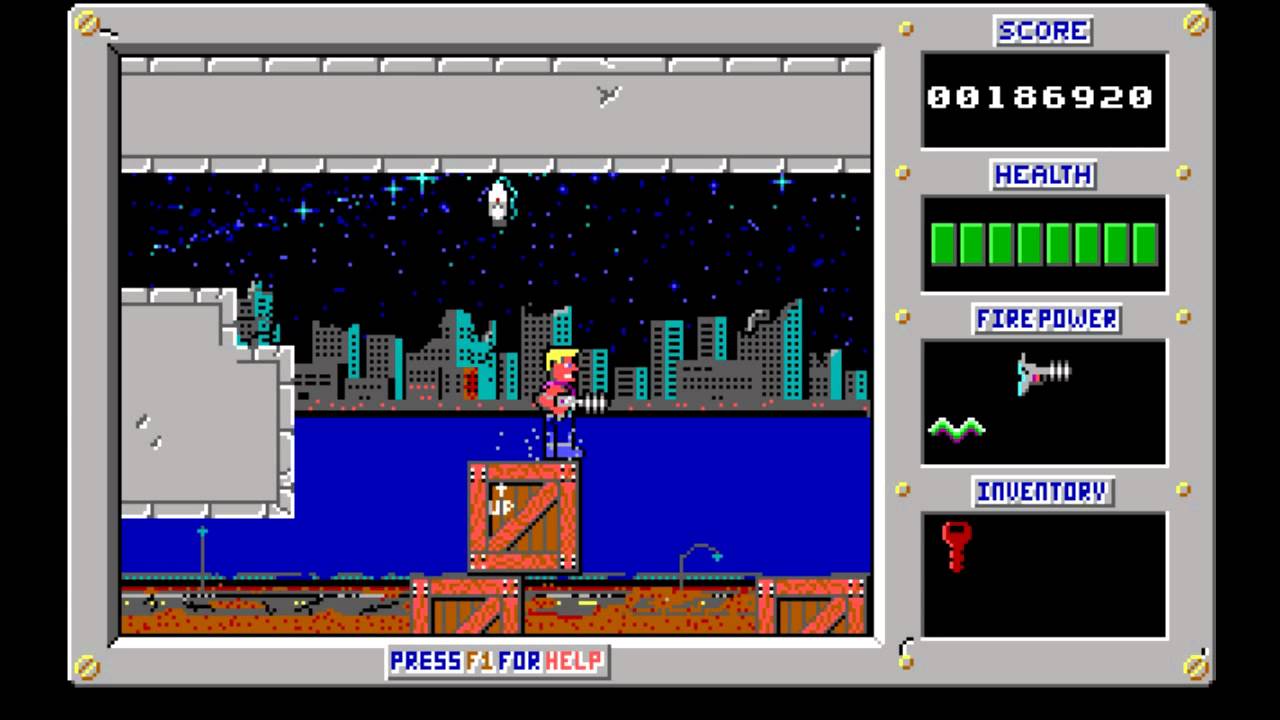 Duke Nukem 1 - [1991] ... (Ms-Dos/Pc) Gameplay - Youtube