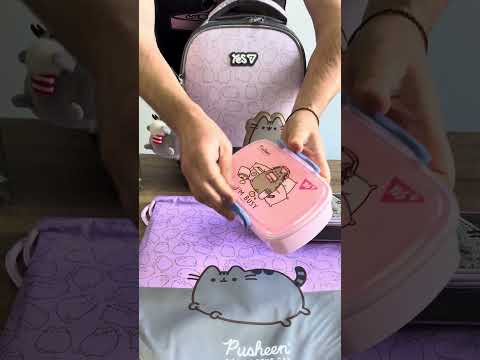 Шкільний набір Yes Pusheen (рюкзак, пенал, сумка, ланчбокс) 115-130 см, 550663 (5), видео 1