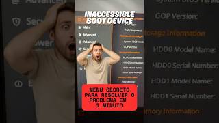 RESOLVA o Erro INACCESSIBLE BOOT DEVICE no Acer Nitro V15 (Menu Secreto da BIOS)