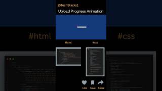 Upload Progress Animation Using #html #css #webdevelopment #coding