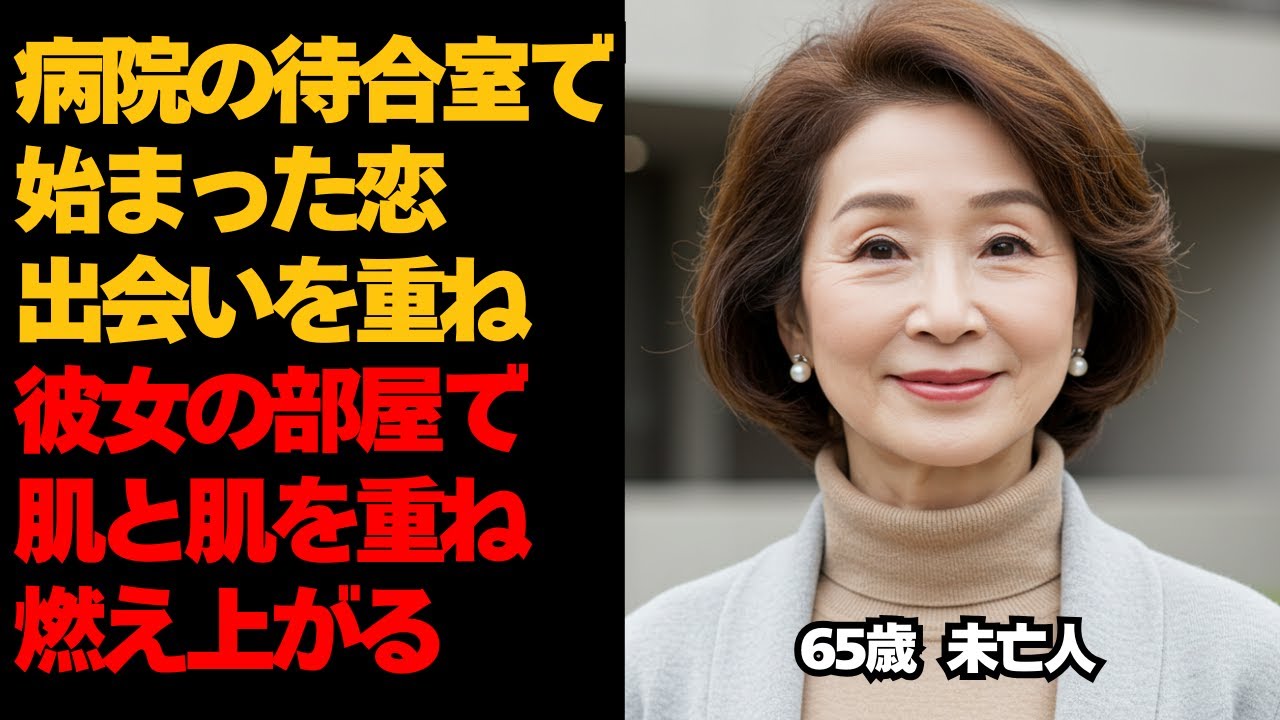 Outline Video 【シニア恋愛】出会いは病院の待合室。出会いを重ね、彼女と男性が結ばれる物語。65歳未亡人。