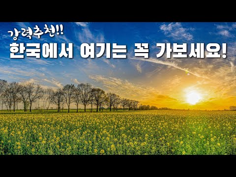 New 죽기 전에 꼭 가봐야할 한국의 아름다운 여행지 6곳 추천해드립니다 / 대한민국 최고의 여행지만 꼽았습니다.