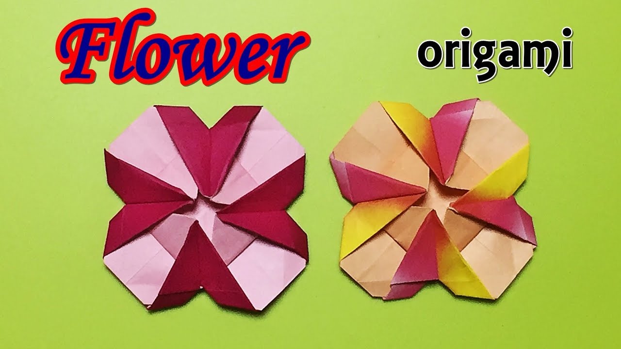 Paper Flower Origami Tutorial