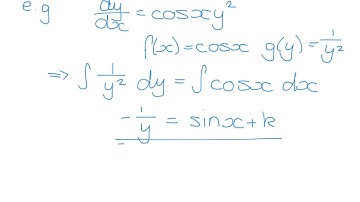 Hannah Crosby Video Series: Solving First Order ODEs