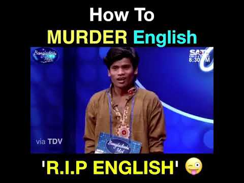 Funny video How to Murder English  RIP English  Gajar Tv