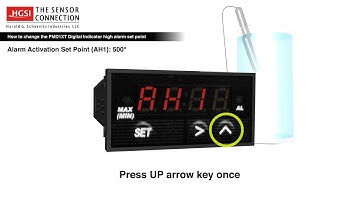How to change the PMD1XT series gauge High Temperature Alarm Set-Point value
