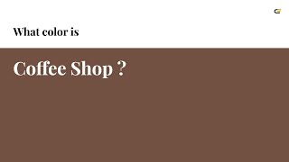 Coffee Shop color #725042 hex color - Brown color - Cool color 725042