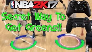 NBA 2K17 SECRET WAY TO GET GREENS + HANDCAM!!