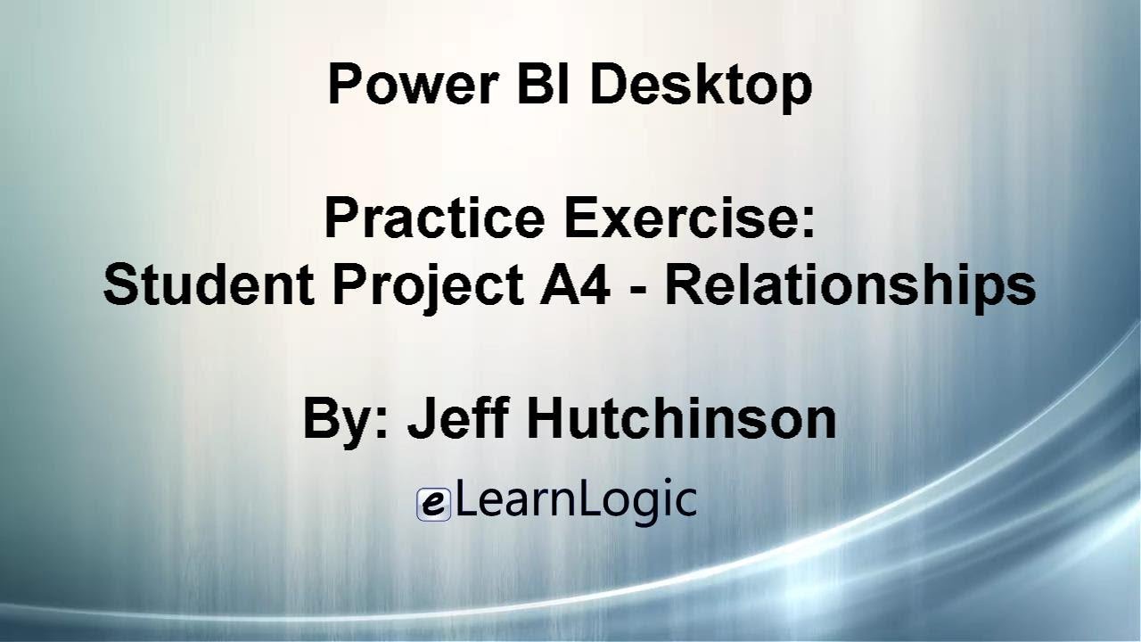 Power BI A4 - How To Create Relationships Between Tables (Student ...