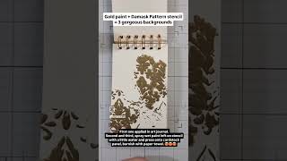 Gold Paint + Stencil = 3 Beautiful Backgrounds @CreativeWorshipStamps