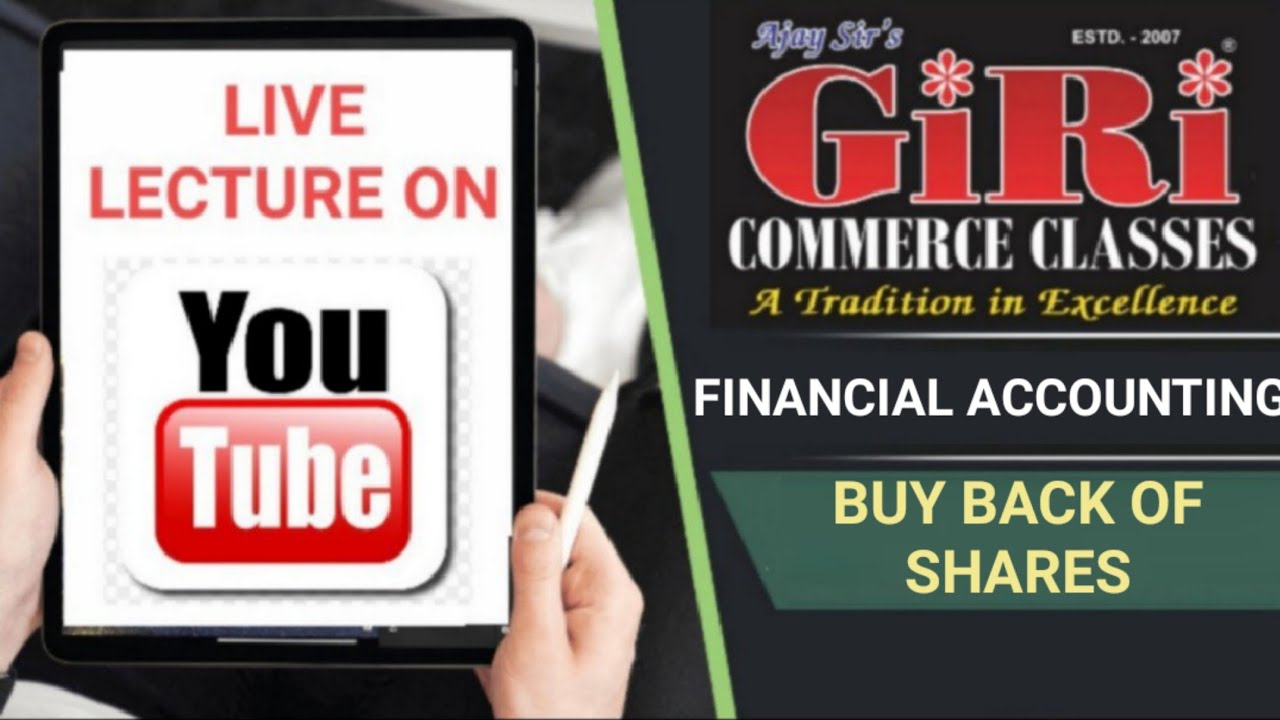 Buyback of shares lecture 1 YouTube