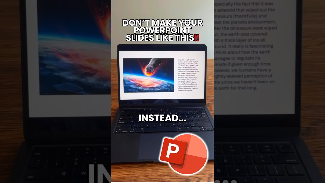 STOP Making Boring PowerPoint Slides😫‼️ #powerpoint #tutorial #presentation #students #college