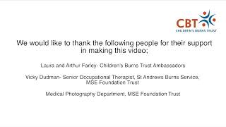 Scar massage after a burn injury - Children's Burns Trust