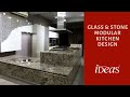 Stone and Glass Modular Kitchen Design By Ideas Kitchens &amp; Interiors
