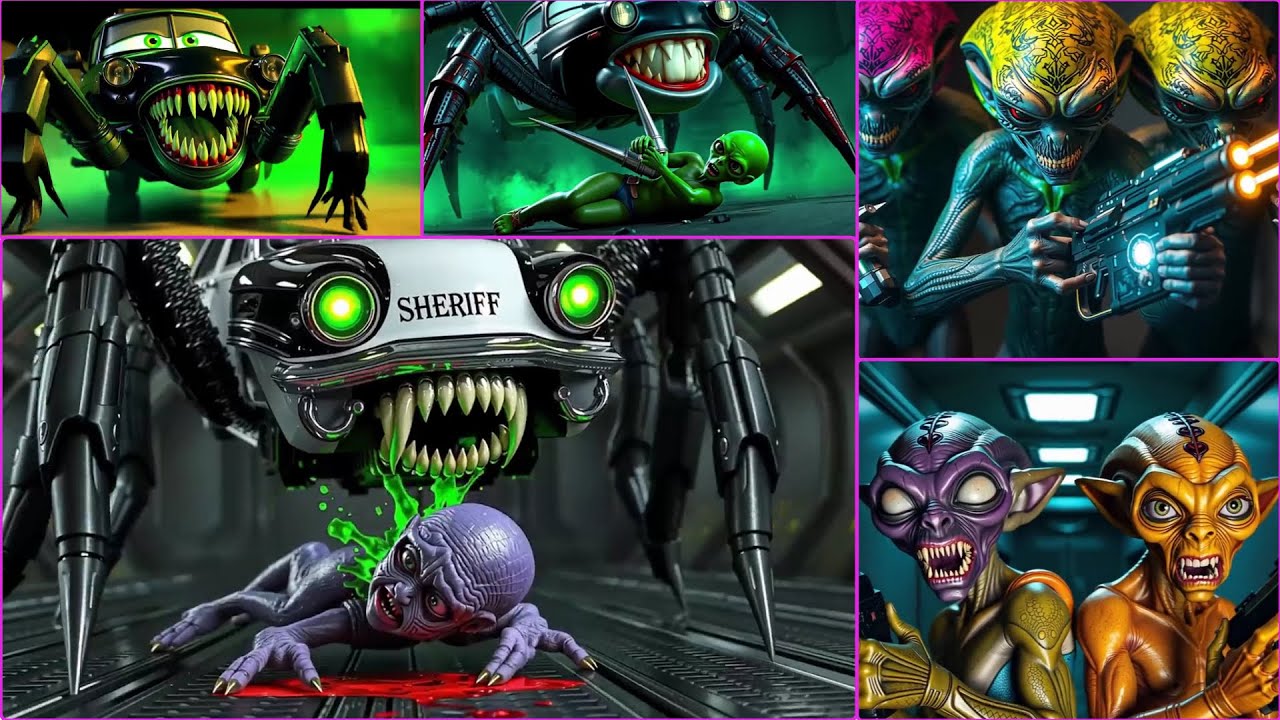 SHERIFF HEAD EATER vs ALIENS Story of transformation Coffin Dance - YouTube