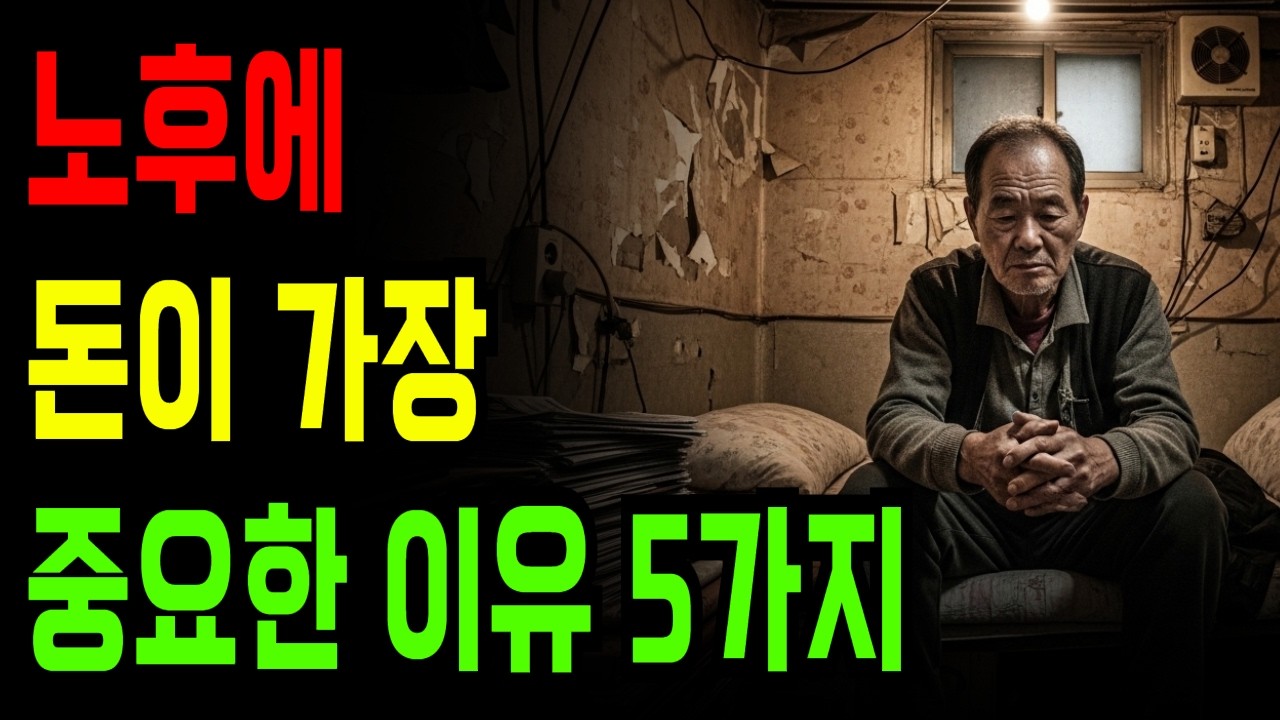 노후엔 돈이 전부입니다