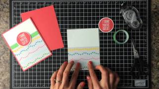 Ink It Up with Jessica TV Episode 19: Easy Way to Use Washi Tape on Cards