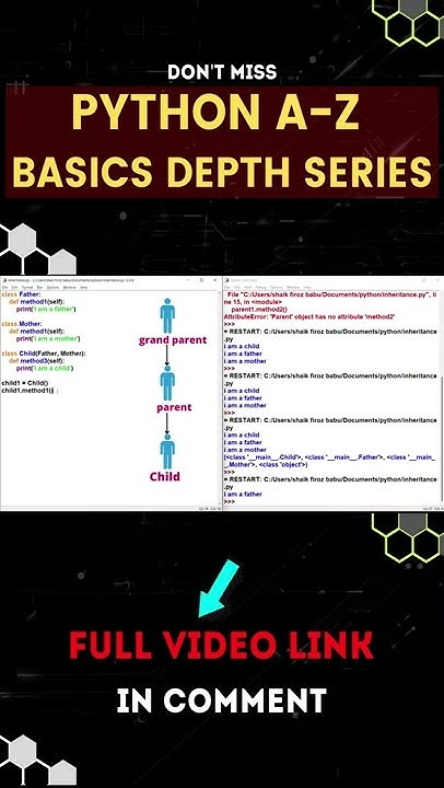 multi level inheritance in python oops #pythontelugu # ...